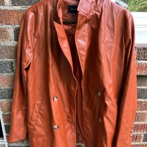 En Saison Rust Leather Jacket